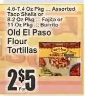 Key Food Old El Paso Flour Tortillas offer