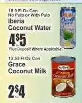 Key Food Grace Coconut Milk offer