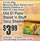 Key Food Old El Paso Stand 'n Stuff Taco Shells offer