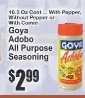 Key Food Goya Adobo All Purpose Seasoning offer