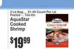 Key Food AquaStar Cooked Shrimp offer