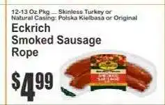 Key Food Eckrich Smoked Sausage Rope offer