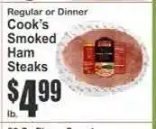 Key Food Cook's Smoked Ham Steaks offer