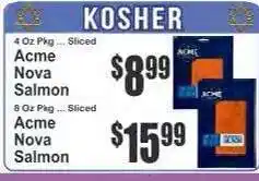 Key Food Acme Nova Salmon offer