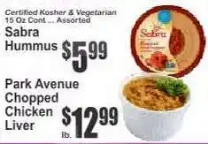 Key Food Sabra Hummus offer