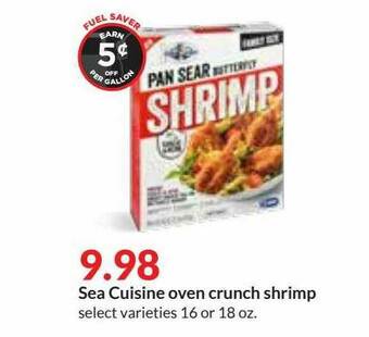 Hy-Vee Sea Cuisine Oven Crunch Shrimp offer