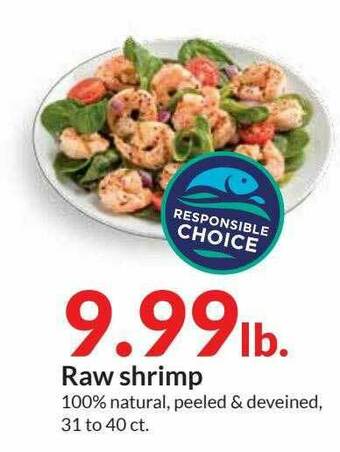 Hy-Vee Raw Shrimp offer