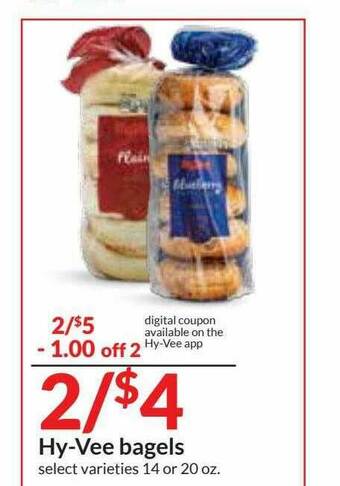 Hy-Vee Hy-Vee Bagels offer