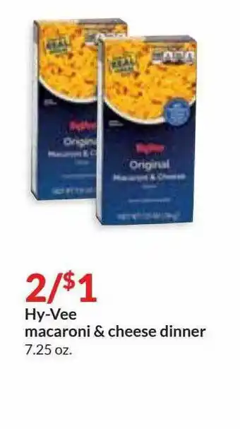 Hy-Vee Hy-Vee Macaroni & Cheese Dinner offer