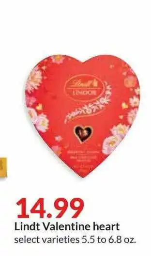 Hy-Vee Lindt Valentine Heart offer