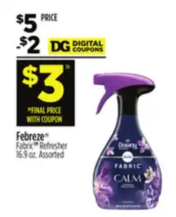 Dollar General Febreze Fabric Refresher offer