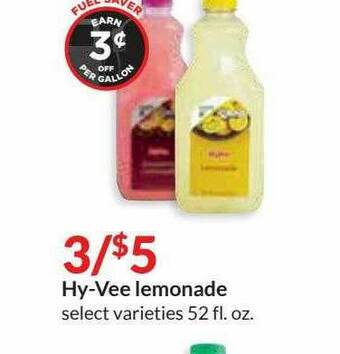 Hy-Vee Hy-Vee Lemonade offer