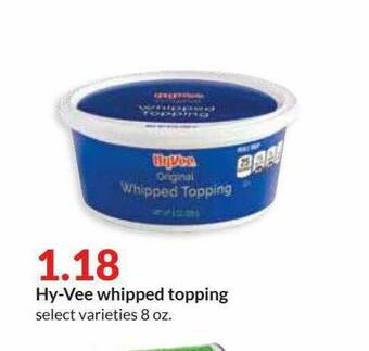 Hy-Vee Hy-Vee Whipped Topping offer
