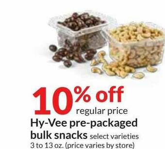 Hy-Vee Hy-Vee Pre-Packaged Bulk Snacks offer
