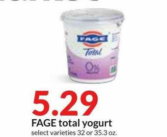 Hy-Vee Fage Total Yogurt offer