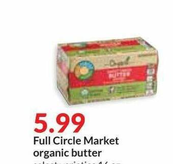 Hy-Vee Full Circle Market Organic Butter offer