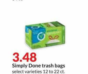 Hy-Vee Simply Done Trash Bags offer