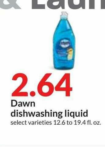 Hy-Vee Dawn Dishwashing Liquid offer