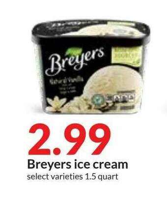 Hy-Vee Breyers Ice Cream offer