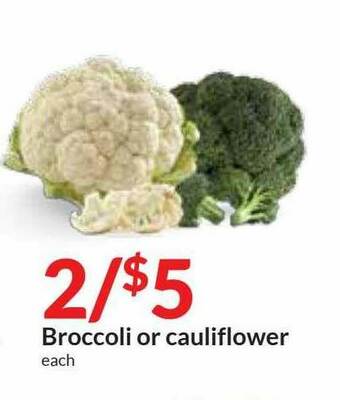 Hy-Vee Broccoli Or Cauliflower offer