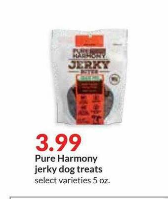 Hy-Vee Pure Harmony Jerky Dog Treats offer