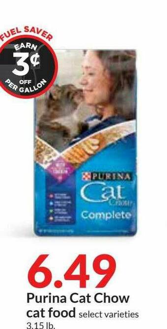 Hy-Vee Purina Cat Chow Cat Food offer