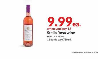 Hy-Vee Stella Rosa Wine offer