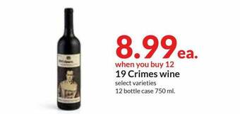 Hy-Vee 19 Crimes Wine offer