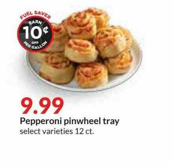 Hy-Vee Pepperoni Pinwheel Tray offer