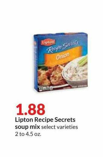 Hy-Vee Lipton Recipe Secrets Soup Mix offer