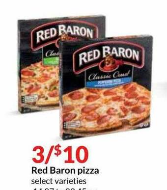 Hy-Vee Red Baron Pizza offer