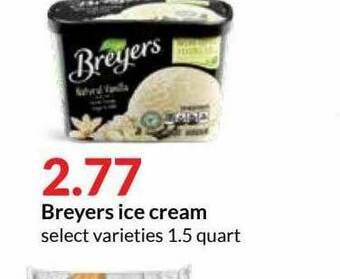 Hy-Vee Breyers Ice Cream offer