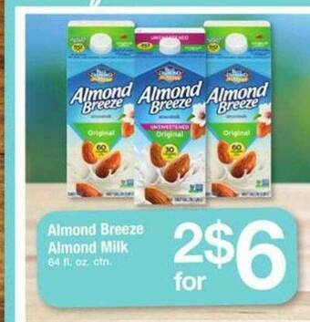 ACME Almond Breeze Almond Milk offer