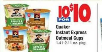 ACME Quaker Instant Express Oatmeal Cups offer