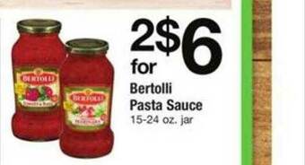 ACME Bertolli Pasta Sauce offer