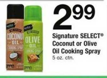 ACME Signature Select Coconut Or Olive Oil Cooking Spray offer