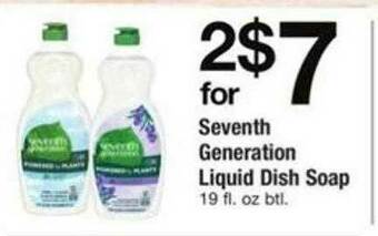 ACME Seventh Generation Liquid Dish Soap offer