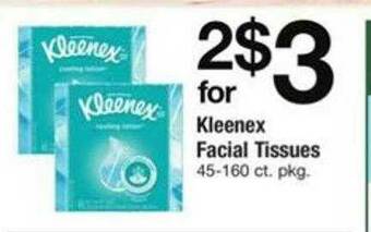 ACME Kleenex Facial Tissues offer