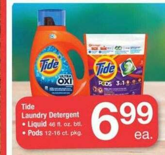ACME Tide Laundry Detergent Liquid, Pods offer