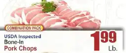 Key Food Usda inspected bone-in pork chops offer
