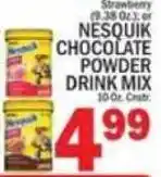 C Town Nesquik chocolate powder drink mix offer