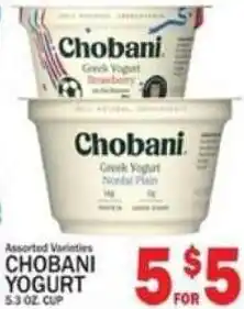 C Town Chobani yogurt offer