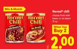 Lidl Hormel chili offer