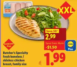 Lidl Butcher's Specialty fresh boneless/skinless chicken breast, family size offer