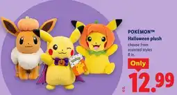 Lidl POKÉMON Halloween plush offer