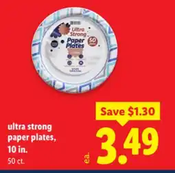 Lidl ultra strong paper plates offer