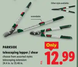 Lidl PARKSIDE telescoping lopper/shear offer