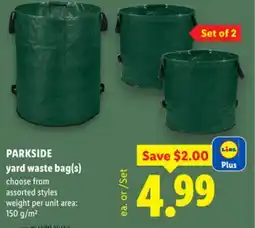 Lidl PARKSIDE yard waste bag(s) offer