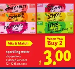 Lidl sparkling water offer