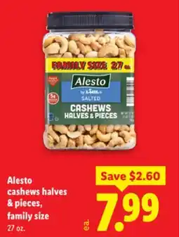 Lidl Alesto cashews halves & pieces offer